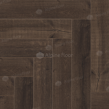 Кварцвиниловая плитка (Елочка) Alpine Floor PARQUET LIGHT Дуб Альферац ЕСО 13-22